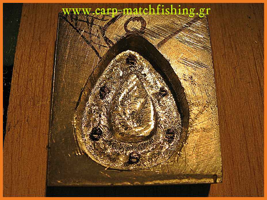 www.carp-matchfishing.gr. Κατασκευή καλουπιού για βαρίδι ψαρέματος